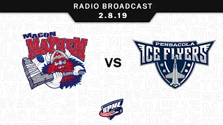 Radio Stream: Mayhem vs. Pensacola Ice Flyers