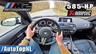 585HP BMW M2 Competition AKRAPOVIC | POV Test Drive by AutoTopNL