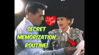 I Love Lucy!--Secret Memorization Routine!!--How Lucille Ball Memorized the Script?