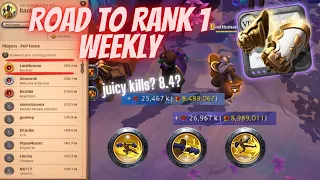 Juicy kills 50M?  | SOLO THE MIST | ALBION ONLINE