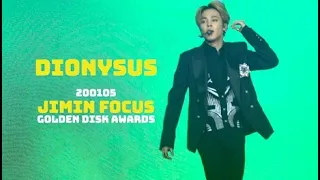 200105 GDA 골든디스크 어워즈 디오니소스 방탄소년단 지민 직캠 Dionysus BTS (JIMIN FOCUS)