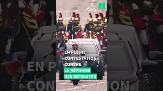 Commémorations du 8-Mai : les images de Macron sur les Champs-Elysées sous l’Arc de triomphe