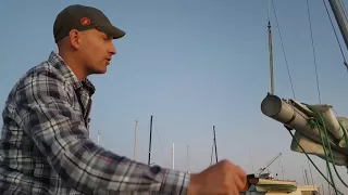 How to dock under sail