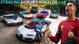 Gta 5 - Stealing Luxury Cristiano Ronaldo Cars With Franklin! (Real Life Cars #56)