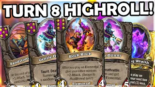 Early Elemental Starting Kit: Rock Rock, Djinni, Recycling Wraith! | Hearthstone Battleground