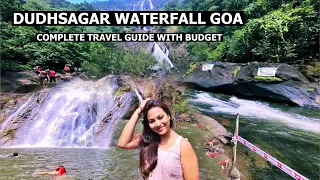 Goa Trip | Dudhsagar Waterfall Goa | Travel Guide | Goa Famous Waterfall | Top Place to Visit in Goa