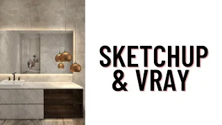 sketchup vray tutorial Bathroom