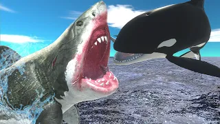 A day in the life of an orca (killer whale) - Animal Revolt Battle Simulator