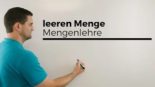 Aus der leeren Menge kann man alles basteln, Mengenlehre | Mathe by Daniel Jung