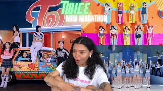 TWICE Mini Marathon Fanfare / HAPPY HAPPY /Wake Me Up MV | REACTION!!
