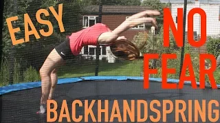 How to do a Back Handspring  (Trampoline) | Megan Bloomfield