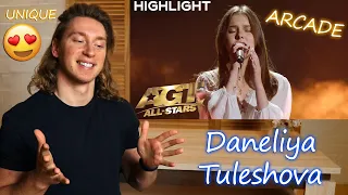 Daneliya Tuleshova Sings  "Arcade" by Duncan Laurence | AGT: All-Stars 2023 | Singer Reaction!