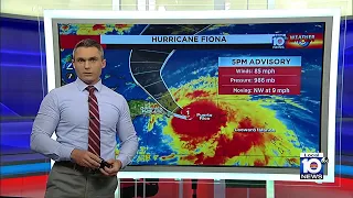 Hurricane Fiona gains strength, impacting Puerto Rico