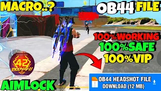 OB44 |🔥🤯auto headshot config file free fire max || free fire panel hack || free fire pannel