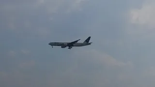 Heathrow Plane Spotting - PIA Pakistan International Airlines 777-200ER approaching Heathrow