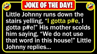 🤣 BEST JOKE OF THE DAY! - Little Johnny is lying in bed, busting to go to the... | Funny Daily Jokes