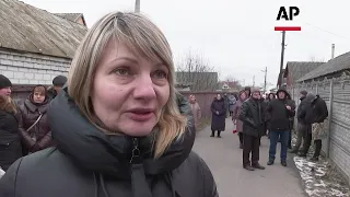 Funeral for Ukraine army volunteer killed in Bakhmut