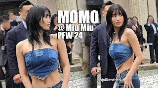 MOMO (TWICE / MISAMO) @ MIU MIU Paris fashion show 240305