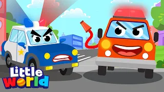 What's Your Favorite Truck? | Fire truck, Police Car, Ambulance | Little World - Kids Songs