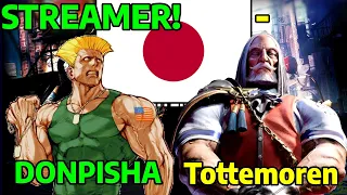 🔥 STREET FIGHTER 6 ➥ DONPISHA (GUILE ガイル) VS.  Tottemoren (JP 堂々とした実業家) MASTER RANKS 🔥