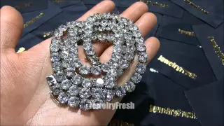 Insane 200 Carat Jumbo Iced Out Lab Diamond Chain by JewelryFresh