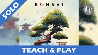 Tutorial & Solo Playthrough of Bonsai - Solo Board Game