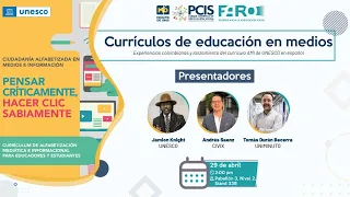 Evento: Currículos de educación en medios