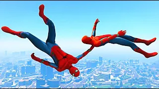 GTA 5 Epic Spiderman Ragdolls Compilation Vol.3 (Euphoria Physics Showcase)