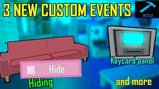 3 New Build Mode Custom Events... (Hiding under couches, keycard panels and more...)