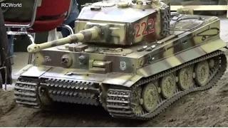 RC Tanks Panzer 1/16 to 1/4 WW2 ♦ Tiger Panther ♦ Intermodellbau Dortmund 2015 Modellbaumesse