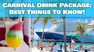 Everything you NEED to know about Carnival Cruise Line Drink Packages
