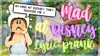 Mad at Disney | Lyric prank | Dr laba⋆࿐໋₊