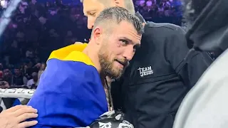 Lomachenko CELEBRATES IN RING IMMEDIATELY after KNOCKING OUT George Kambosos Jr