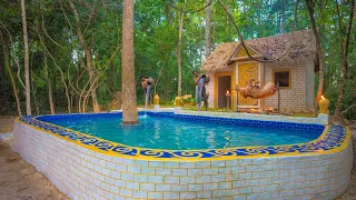 We Build The Most Beautiful Jungle Villa by Ancient Skills