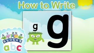 @officialalphablocks - Learn How to Write the Letter G | Curly Line | How to Write App