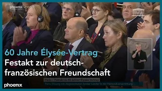 60 Jahre Élysée-Vertrag: Festakt zur deutsch-französischen Freundschaft