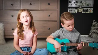 Twinkle Twinkle Little Star - 7-Year-Old Claire Crosby with 5-Year-Old Carson Crosby on Ukulele!