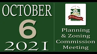 City of Fredericksburg, TX - Planning and Zoning Meeting - Wednesday, October 6, 2021