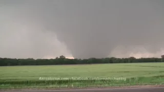 Awesome Video of Large, Strong Tornado North of Salina Kansas May 28 2013