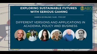 Exploring sustainable futures with serious gaming - Different versions and applications