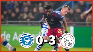 De graafschap Vs Ajax (0-3) Mohammed kudus assist & Steven bergwijn goal + kudus player ratings