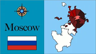 Districts of Moscow and their Population Mapped 🇷🇺