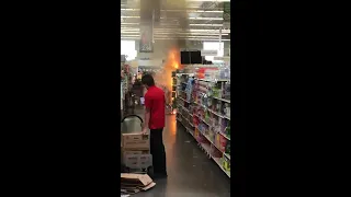 Fireworks display lit on fire in Hy-Vee grocery store aisle | FOX 9 KMSP