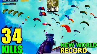 NEW WORLD RECORD In Pubg Mobile In SEASON 14 | 34 KILLS SOLO VS SQUAD | Pubg Mobile