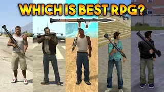 GTA : WHICH IS BEST RPG IN ALL GTA? (GTA 5, 4, SA, VC, 3, 2, 1)