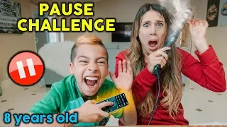 PAUSE CHALLENGE With 8 YEAR OLD KID For 24 HOURS! **Gone Too Far** | The Royalty Family