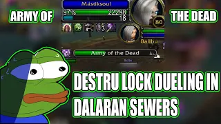 Wrath Classic Destruction Warlock Is Insane For 1v1 - BuaLock Dueling In Dalaran Sewers - WOTLK
