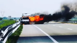 Požar kamiona na Slavonici