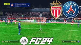 EA FC 24 PSG vs AS Monaco | Ligue 1 | Difficulté Ultime