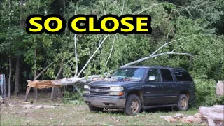 SPARED AGAIN? - Does This Truck REPEL Falling Trees?